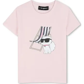 Dětské tričko Karl Lagerfeld Z31157.86.108 růžová 30X, vel. 86