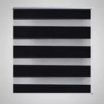 Roleta den a noc / Zebra / Twinroll 90x150 cm černá