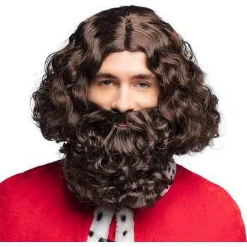 Karnevalová paruka Boland Pánská paruka král s vousy