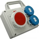 SEZ-CZ Minizásuvková rozvodnice Praktik, IP 67, 1 × 1643, 2 × 230 V s držákem