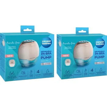 Dětské zboží Canpol babies elektrická odsávačka mateřského mléka Hands-Free, 2 ks