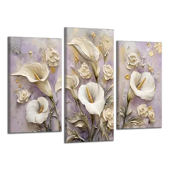 Obraz Obraz na plátně Bílé Kaly , třídílný 4493CX