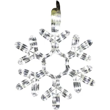 Vánoční dekorace senzanakupy Vánoční LED svítící vločka 39 cm bílá