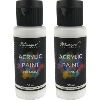 Artmagico Premium 59 ml, Titanium White, balení 2 ks