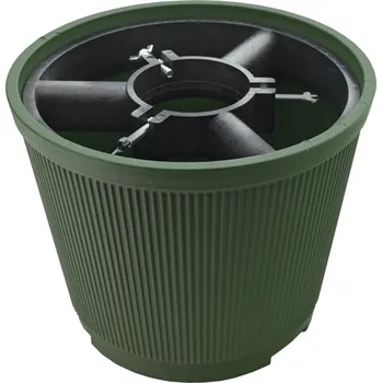 Stojánek na vánoční stromek COMPASS Stojan na stromek - květináč 31.5 cm zelený