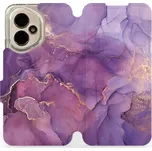 Mobiwear Flip knížkové pro Honor 400 - Fialový mramor