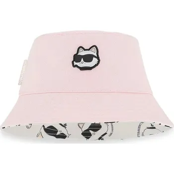 Klobouk Dětský oboustranný klobouk Karl Lagerfeld Z31207 růžová 30X, vel. 48