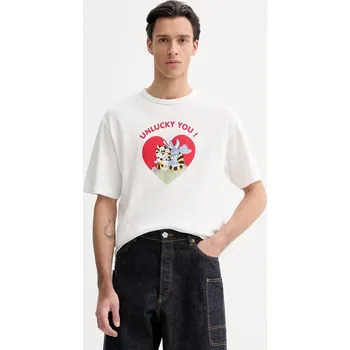 Bavlněné tričko Kenzo FG55TS2104SK béžová 01X, vel. XL