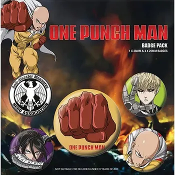 One Punch Man: Destructive - placky set 5 ks