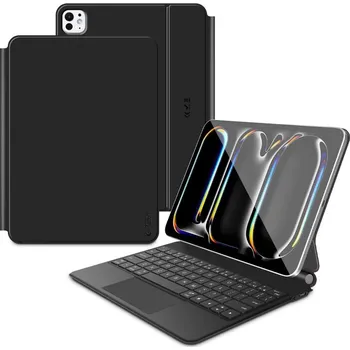 Pouzdro na tablet Tech-Protect Smartcase Keyboard pouzdro s klávesnicí na iPad Pro 13'' 7-8gen 2024-2025, černé