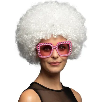 Karnevalová paruka Boland Paruka afro bílá XL