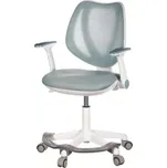 Dětská pracovní židle LIMA s podnoží – látka, modrá