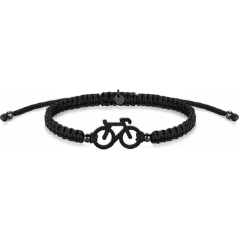 Náramek Sailbrace Bike braided bracelet, black