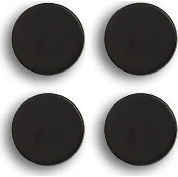 Polep vozidla ZELLER Magnetky kulaté černé, průměr 2,3 cm, 4 ks