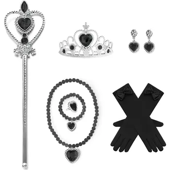 Karnevalový kostým FunCo Wednesday velká sada doplňků s rukavicemi a šperky 9v1