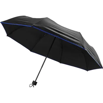 Deštník MPM Quality Hommy - černý s modrým pruhem