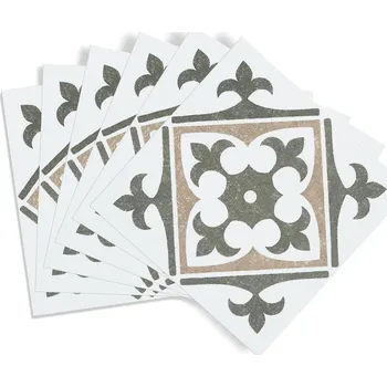 Tapeta d-c-fix Nadia šedozelené 6 ks