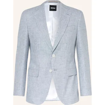 Pánské sako Boss Pánské Sako Hutson Regular Fit S Lnem, modrá / bílá, 56