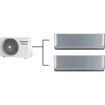 Vzduchotechnika Klimatizace Panasonic Etherea silver 1+2 (2kW + 2,5kW) Multi-split R32 včetně montáže