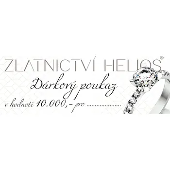 Dárková krabička Zlatnictví Helios Dárkový poukaz 10.000,-