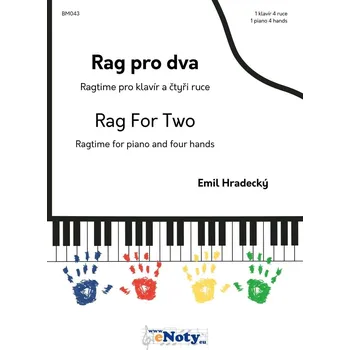 Emil Hradecký: Rag pro dva - 1 klavír 4 ruce Kniha