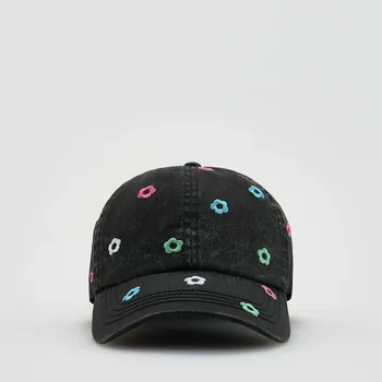 Čepice Reserved - Květovaná čepice s kšiltem - černý - 700IN-99X - 700IN-99X-5Y9