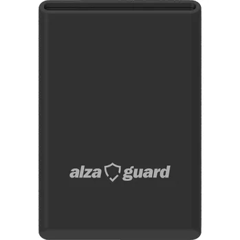 Pouzdro na mobilní telefon AlzaGuard Premium Silicone Wallet Compatible with Magsafe - černá