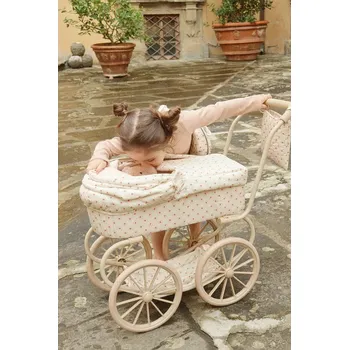 Kočárek pro panenku Kočárek pro panenky Konges Sløjd MINNIE DOLL PRAM KS105003.PPY2 béžová 01X, vel. ONE SIZE