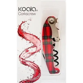 Otvírák KOALA Vývrtka na víno skotská kostka