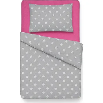 Povlečení BabyTýpka 3-dílná sada povlečení - Stars Fuchsie