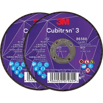 Brusný kotouč 3M Cubitron 3 Řezný kotouč, rozměr 125 × 0,8 mm, 2 ks, 86580