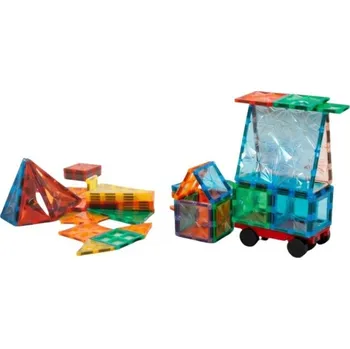 ostatní stavebnice MagnetiQ Magnetická stavebnice Sada s autem 100 ks IQ models