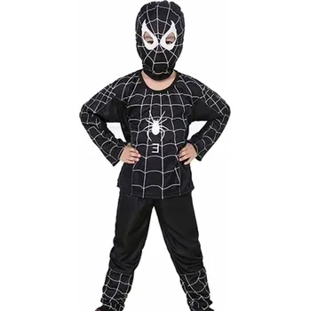 Karnevalový kostým FunCo Dětský kostým Spiderman černý 122-134 L