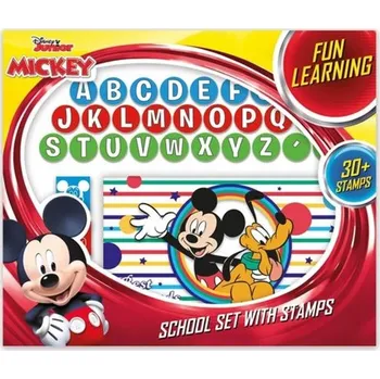 Dětské razítko Školní set s razítky Mickey a závodníci Kniha