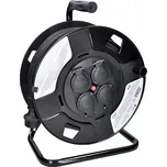 Solight Prodlužovací přívod na bubnu, venkovní, 4 zásuvky, černý, 50m