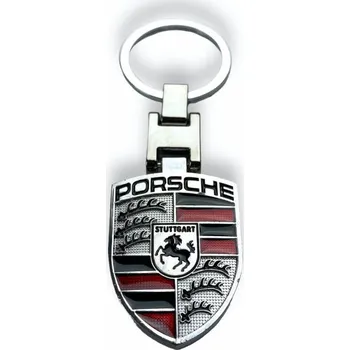 Tuning Mjakes klíčenka stříbrná pro vozy PORSCHE
