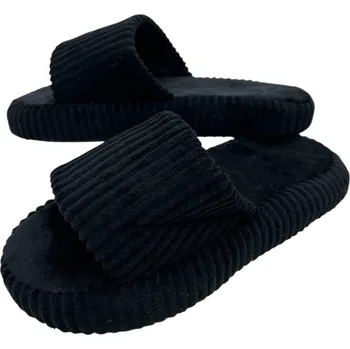 Dámské pantofle Sport Dámské černé domácí pantofle 03 Barva: Černá, Velikost: 36/37