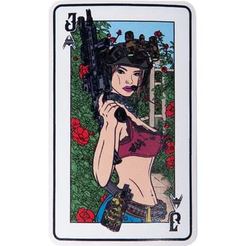 Nášivka ANAREUS ANAREUS nášivka Smrtící krásky (JACK) – Bílá