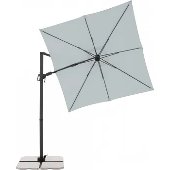 Slunečník DERBY Slunečník zahradní DX, světle šedý 210 × 210cm