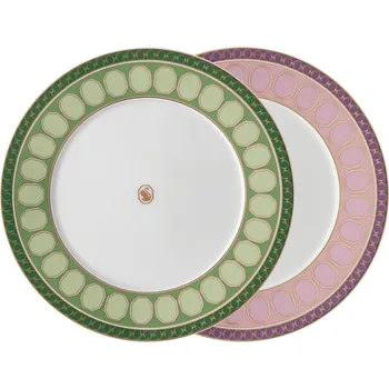 Talíř Rosenthal Swarovski Signum Fern + Rose 23 Cm, 2 Ks