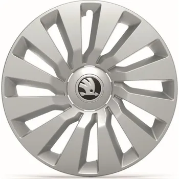 Auto-moto Škoda Celoplošné kryty kol stříbrná 16"