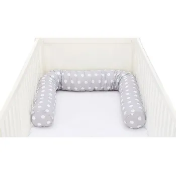 Dětská postýlka FILLIKID Válec Jersey dots grey