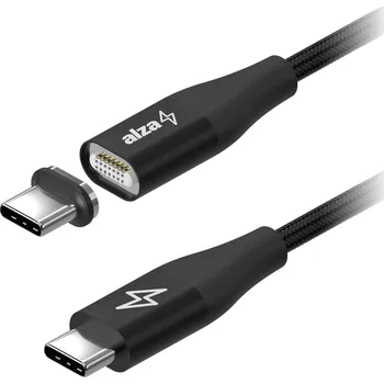 Kabel AlzaPower MagCore USB-C to USB-C 100W 2m černý