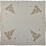 4sleep Vánoční ubrus stromečky hnědý 40 × 140 cm