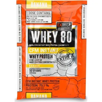 Protein Extrifit CFM Instant Whey 80, 30g, banana