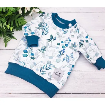 Dívčí mikina Kulišárny Mikina basic EUKALYPTUS VELIKOST: 68