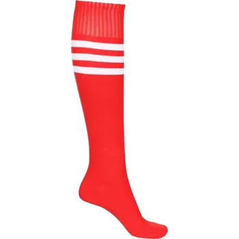 Fotbal MERCO United fotbalové štulpny s ponožkou červená, senior, sada 4ks