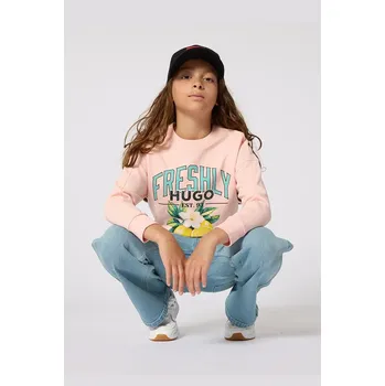 Chlapecká mikina Dětská mikina HUGO G01044.102.108 oranžová 24X, vel. 102