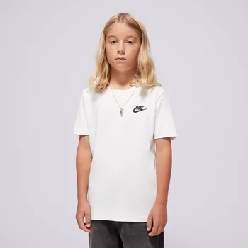 Nike Tričko K Nsw Tee Emb Futura Lbr Boy Bílá 158-170