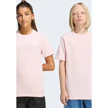 Chlapecké tričko Dětské bavlněné tričko adidas Originals KE3746 růžová 03X, vel. 170